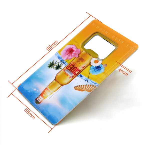 Credit card shaped pen drive with bottle opener function LWU1008