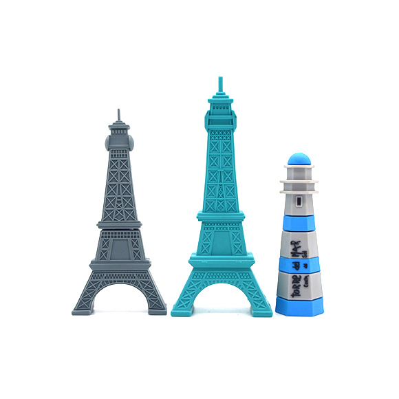 Custom PVC Eiffel Tower shaped usb pen drive LWU-PC09