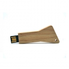 Key Shaped Usb Drives - New eco-friendly triangle wood bamboo key shaped usb pen LWU1037
