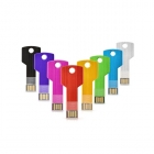 Key Shaped Usb Drives - Cheapest colorful metal key shaped with laser logo usb pen drive LWU253
