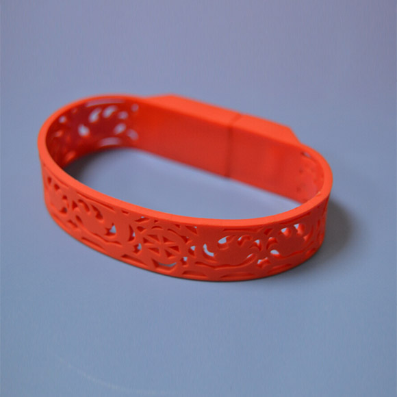 Custom PVC bracelet usb drive LWU302