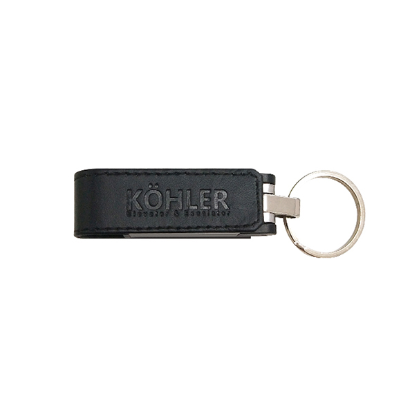 Embossing logo pu or real leather usb drive LWU370