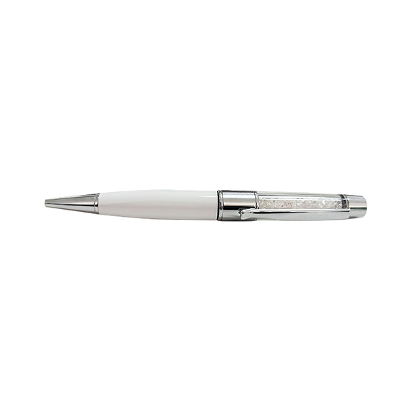 Custom logo Crystal pen shaped 8gb flash drive LWU645