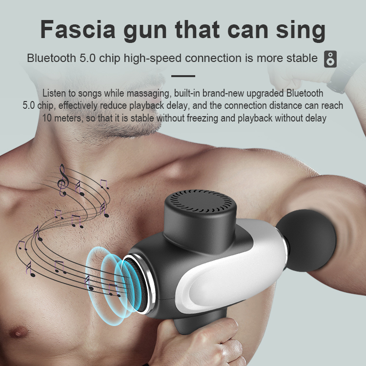 2021 new arrival bluetooth speaker fascia massage gun LWS-6050