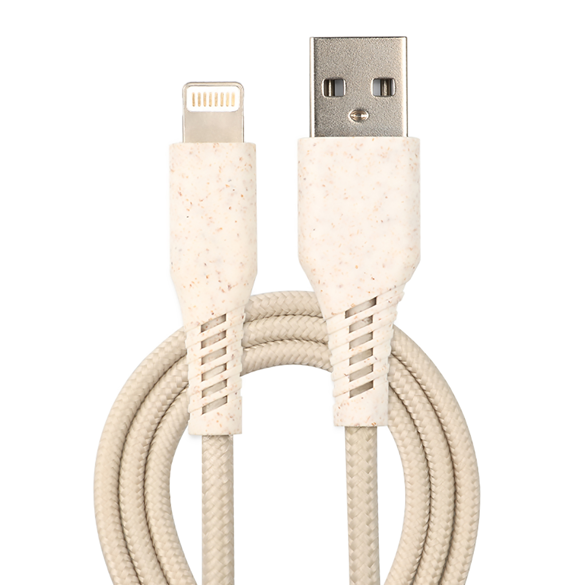 Eco Straw wheat Lighting 8 pin data cable 1m Type-c Android Connector