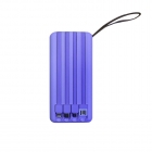 Plastic Power Bank - New removeable 4 in 1 cable digital display 20000mah power bank with lanyard Y155