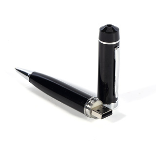 Hottest metal pen shaped usb pen drive with laser pointer function LWU554