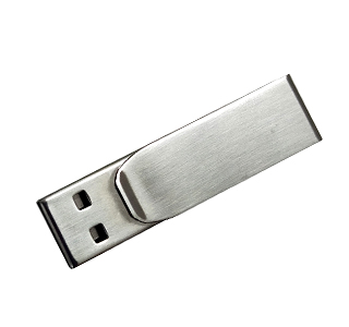 Custom logo clip shaped Metal usb flash drive LWU753