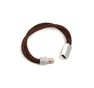 PU leather wristband usb key LWU873