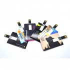 Usb credit card - Hottest wallet card credit card shaped full color printing usb drive LWU131