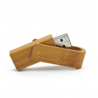 Swivel Usb Drives - Eco-friendly twister wood bamboo usb stick LWU983