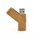 Swivel Usb Drives - Eco-friendly twister wood bamboo usb stick LWU983