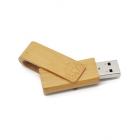 Swivel Usb Drives - Eco-friendly twister wood bamboo usb stick LWU983