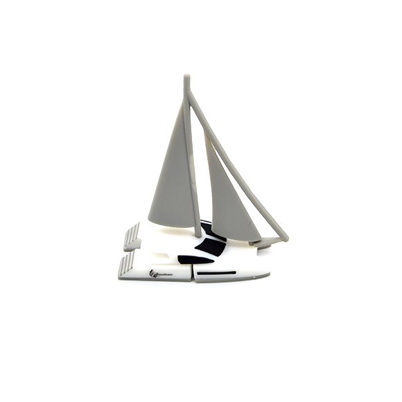 Custom PVC sailing boat shaped usb LWU-PC05