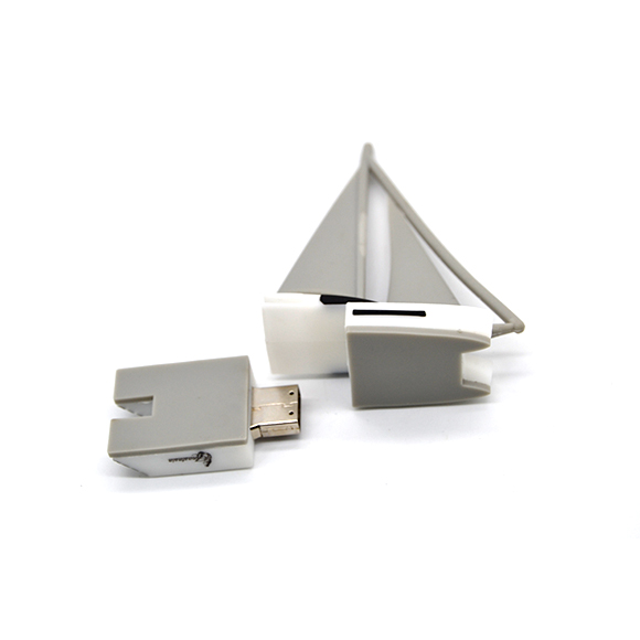Custom PVC sailing boat shaped usb LWU-PC05
