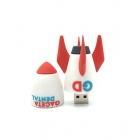 Custom Usb - Custom PVC rocket shaped usb flash drive LWU-PC08