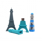 Custom Usb - Custom PVC Eiffel Tower shaped usb pen drive LWU-PC09