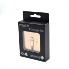 Plastic Power Bank - Emergency use 800mah with buit-in cable for iphone power bank UL-N45