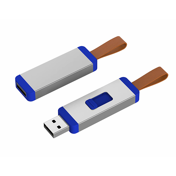 Newest push & pull style usb drive with lanyard LWU1075