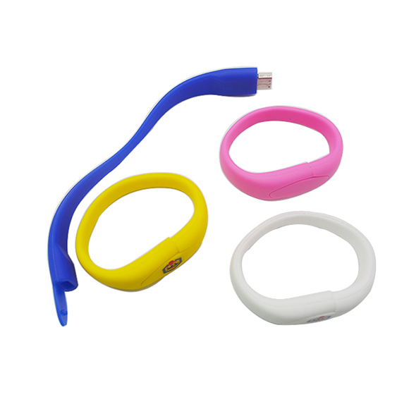 Custom logo printing wristband bracelet usb memory stick LWU140