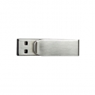 Metal Usb Drives - Custom logo clip shaped Metal usb flash drive LW753