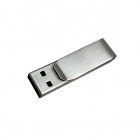 Metal Usb Drives - Custom logo clip shaped Metal usb flash drive LW753