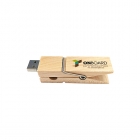 Wooden Usb Drives - Original chip 1gb 2gb 4gb 8gb 16gb 32gb 64gb 128gb Clip shaped Wooden flash drive LWU898