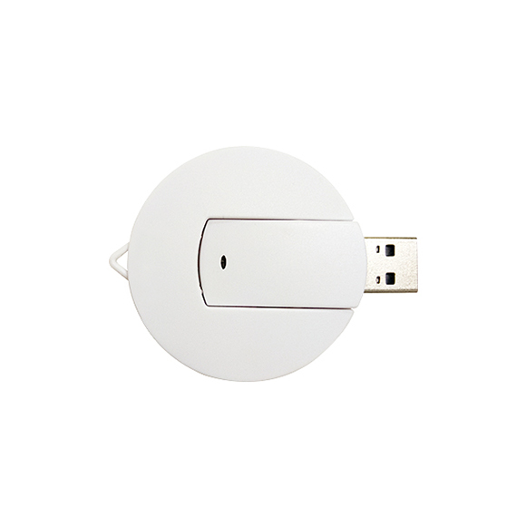Best custom promotional gift Round shape plastic 16gb usb flash drive LWU801