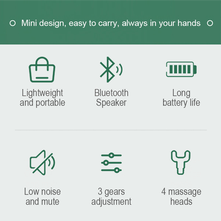 2021 top quality creative bluetooth speaker muscle fascial massager LWS-6051