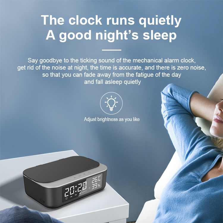 2021 new arrival Alarm clock ultrasonic cleaner LWS-6055