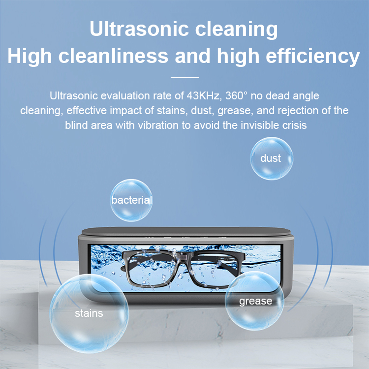 2021 new arrival Alarm clock ultrasonic cleaner LWS-6055