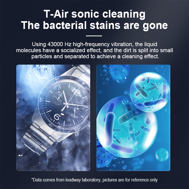 2021 new arrival Alarm clock ultrasonic cleaner LWS-6055