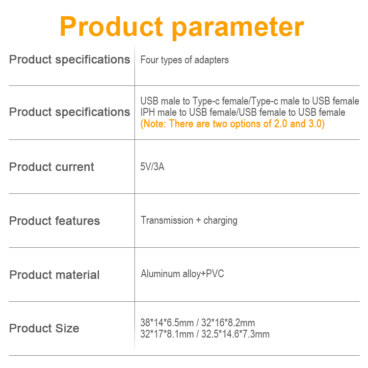 2021 newest usb3.0 usb2.0 usb male to type c female adapter LWU-AD02 2021 newest usb3.0 usb2.0 usb male to type c female adapter LWU-AD02