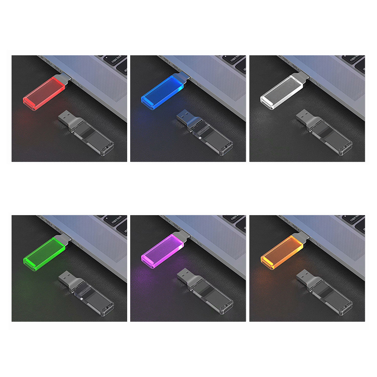 High speed private mould LED light custom logo usb drive LWU1170