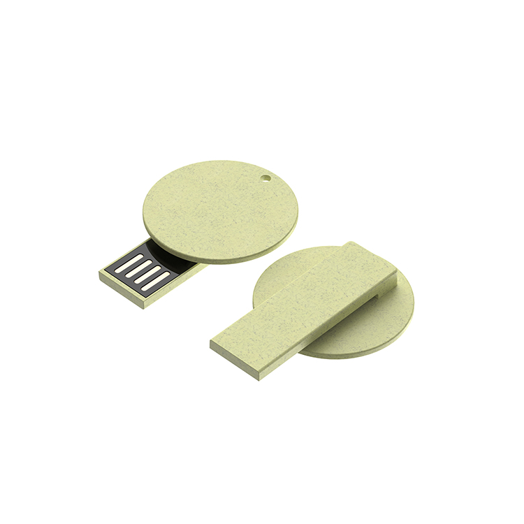 2023 most popular eco friendly degradable vegetable fiber clip shaped usb drive LWU1168