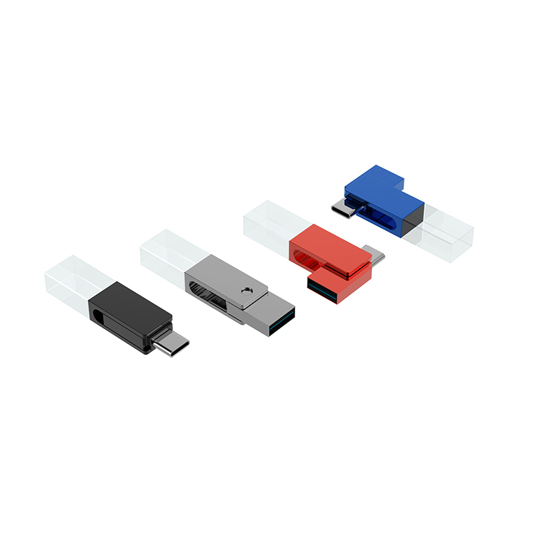  New usb c swivel crystal usb drive LWU007