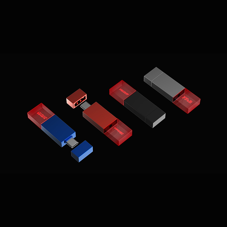 2023 latest New private mould type c crystal usb drive LWU008
