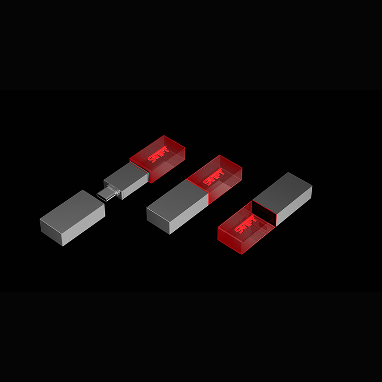 New type c crystal usb drive from Leadway LWU006