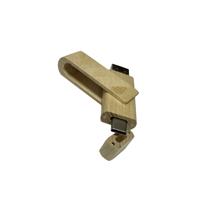 Leadway private mould totally new type c wooden usb drive LWU010
