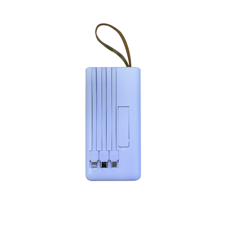 built in 3 in 1 cable phone holder 10000mah power bank with lanyard Y128