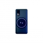 Plastic Power Bank - Magnetic wireless charging light display built in lighting micro usb type c cale 20000mah super fast power bank YB-WX14