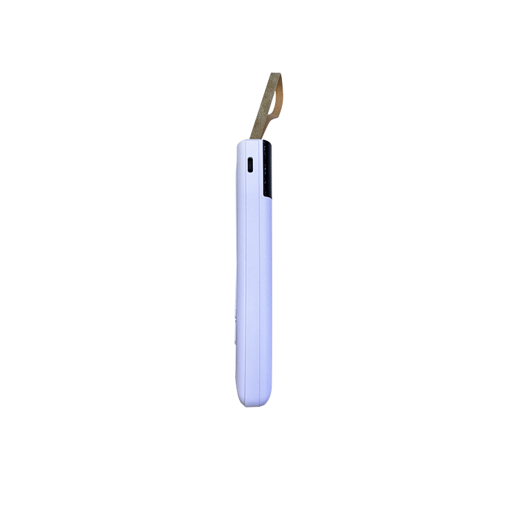 New arrival built in 3 in 1 cable phone holder 10000mah power bank with lanyard Y128