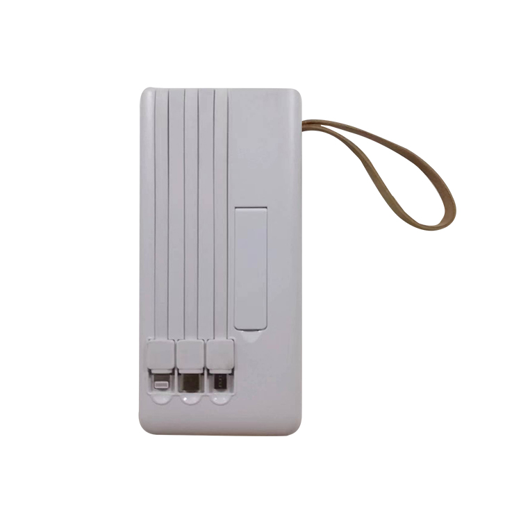  New arrival built in 3 in 1 cable phone holder 20000mah power bank with lanyard Y129