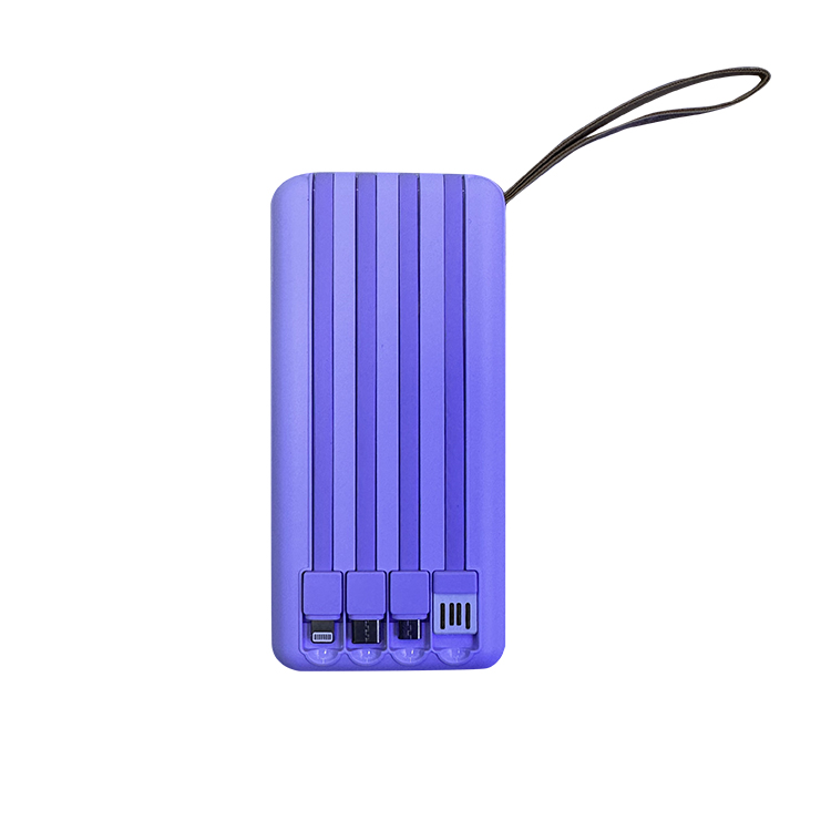 New removeable 4 in 1 cable digital display 20000mah power bank with lanyard Y155