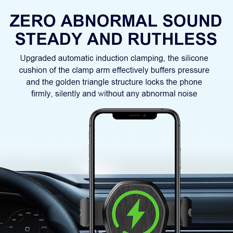 2024 super hot cheaptest Gravity Sensing 5W Car Wireless Charger L-C12