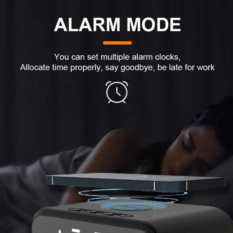 2024 New Clock Alarm Clock Temperature Display Wireless Charging L-SZ-01