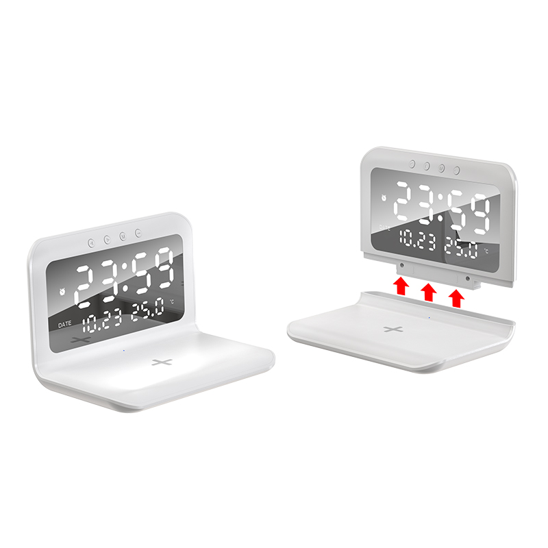 2024 New Clock Alarm Clock Temperature Display Desktop Wireless Charging L-SZ-02