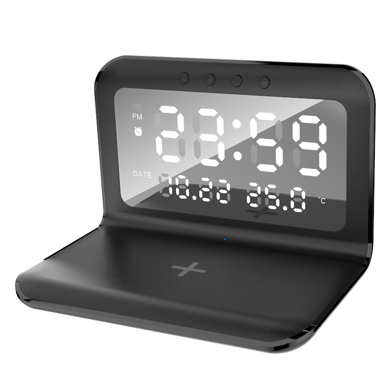 2024 New Clock Alarm Clock Temperature Display Desktop Wireless Charging L-SZ-02