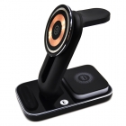 Wireless Charger - 2024 New PUNK STYLE 3 IN 1 MAGNETIC WIRELESS CHARGER WITH LED LIGHT LWS-010