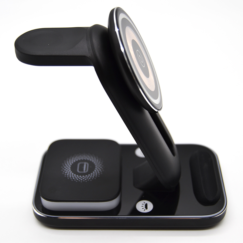 2024 New PUNK STYLE 3 IN 1 MAGNETIC WIRELESS CHARGER WITH LED LIGHT LWS-010